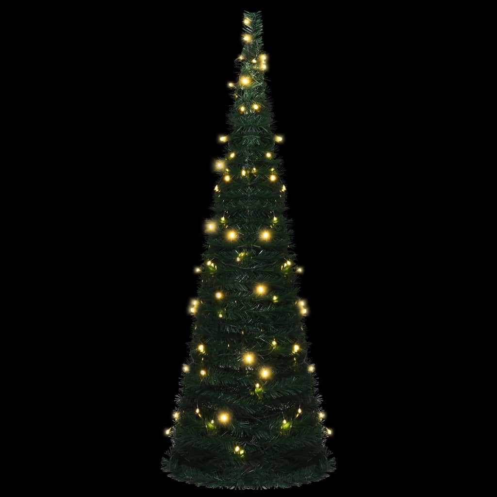 Sapin de Noël artificiel pré-éclairé avec guirlandes vert 180cm - Xios Store SNC