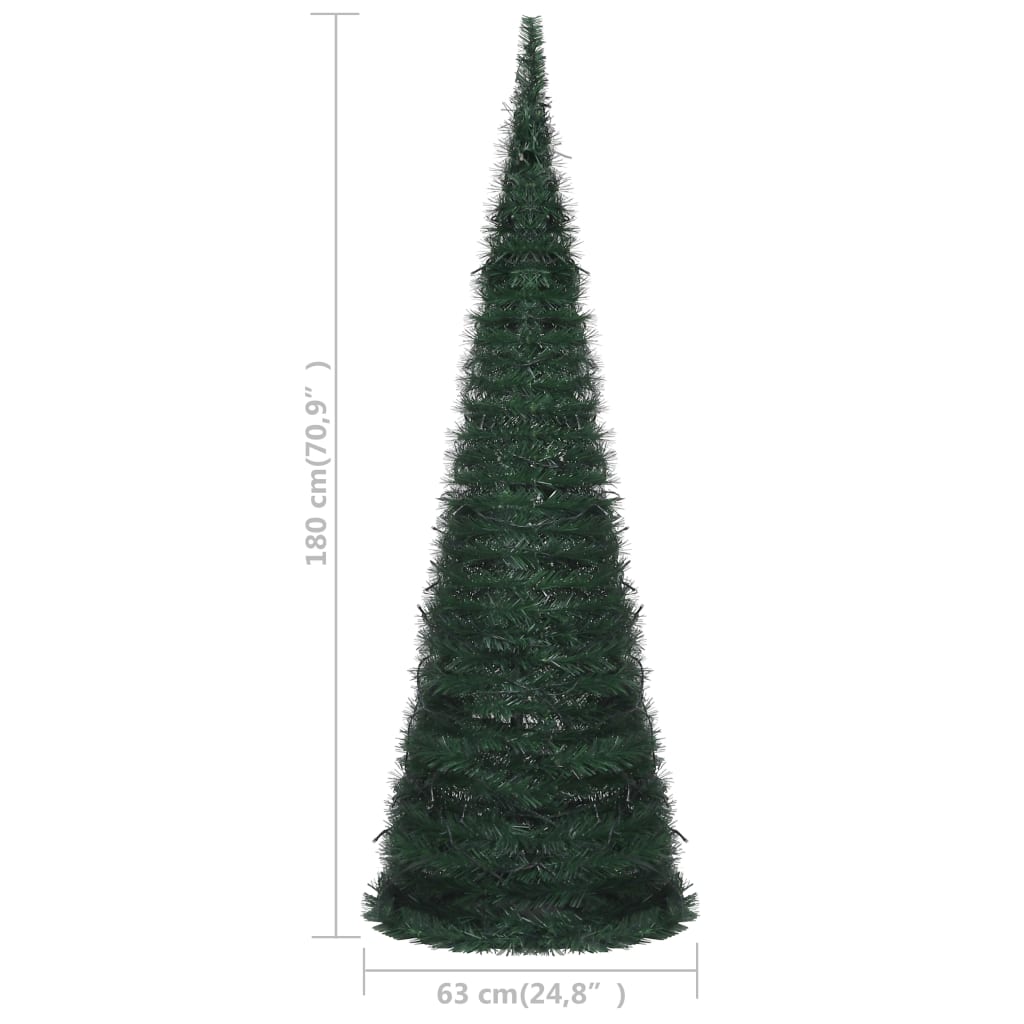 Sapin de Noël artificiel pré-éclairé avec guirlandes vert 180cm - Xios Store SNC