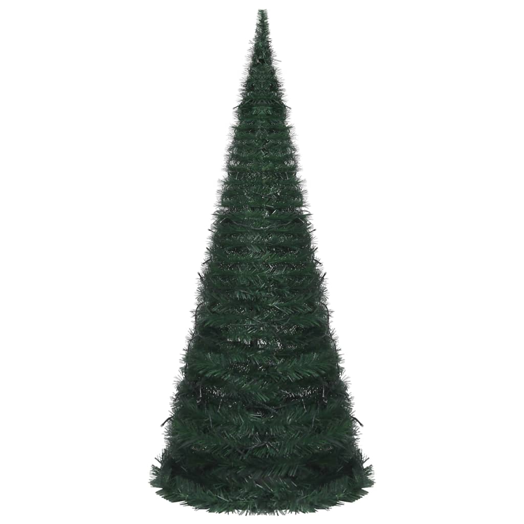 Sapin de Noël artificiel pré-éclairé avec guirlandes vert 210cm - Xios Store SNC