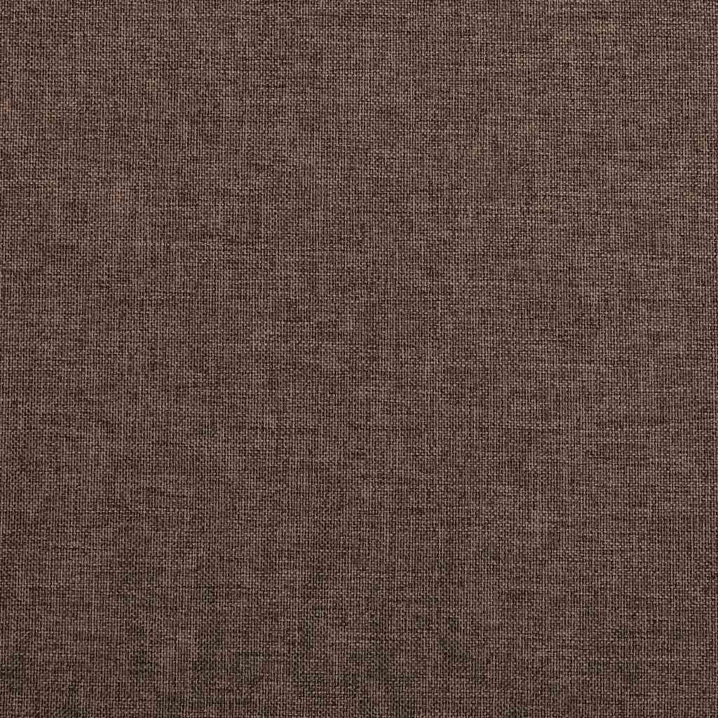 Rideaux occultants aspect lin et crochets 2 pcs Taupe 140x175cm Rideaux vidaXL