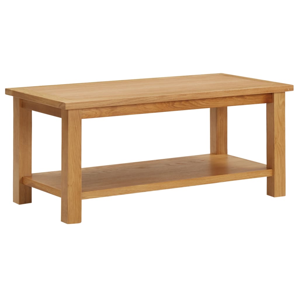 Table basse 90x45x40 cm Bois de chêne massif Tables basses vidaXL   