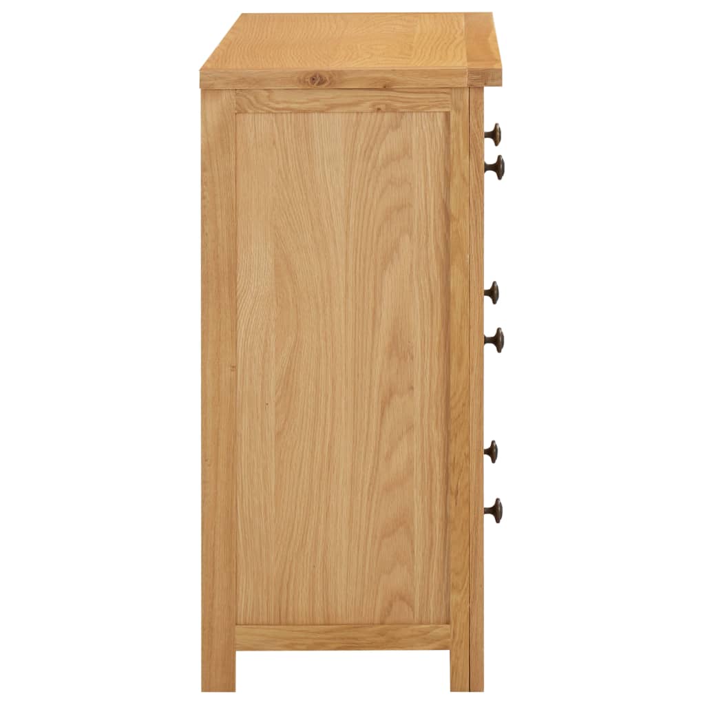 Commode 80x35x75 cm Bois de chêne massif Commodes vidaXL   