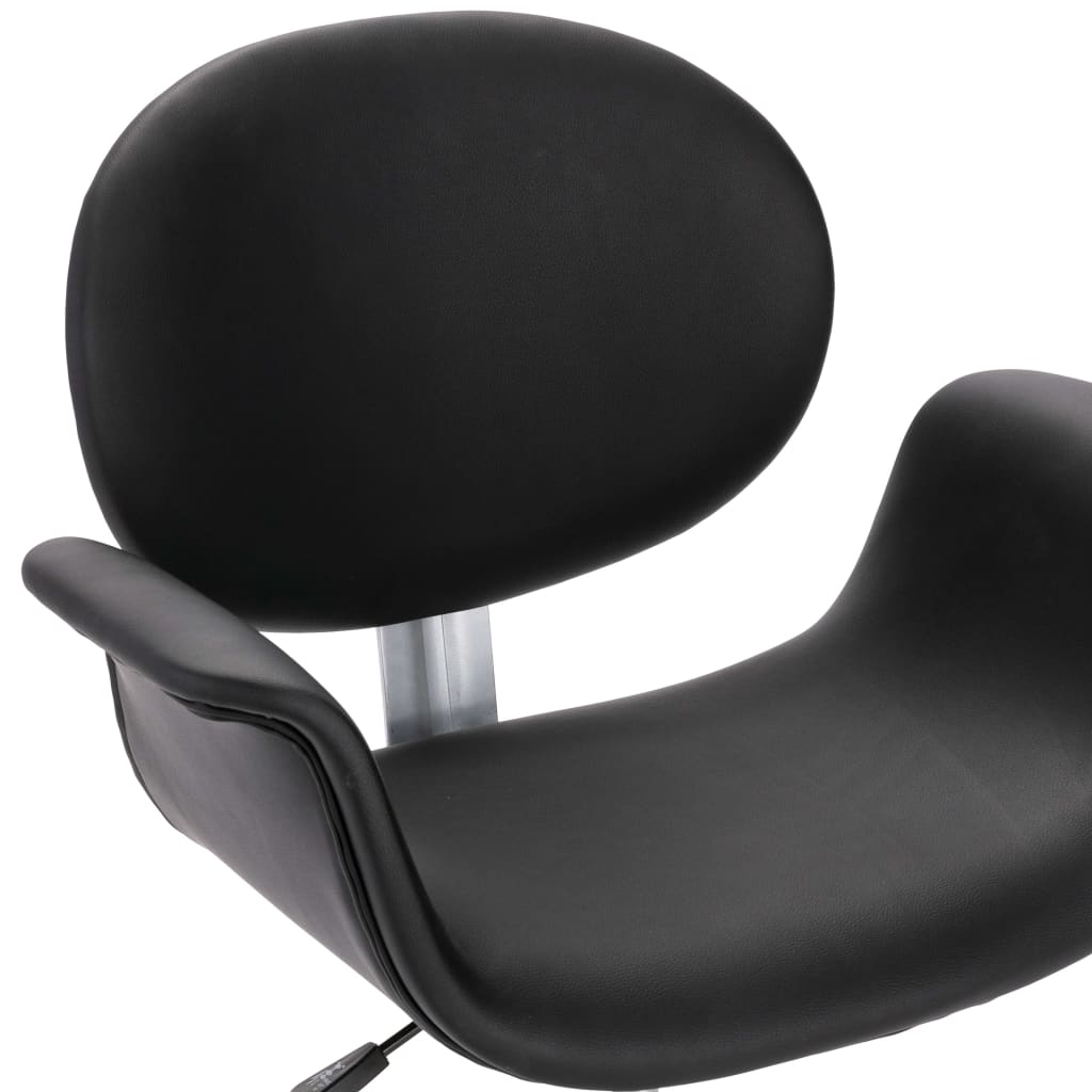 Chaise pivotante de bureau Noir Similicuir Chaises de bureau vidaXL   