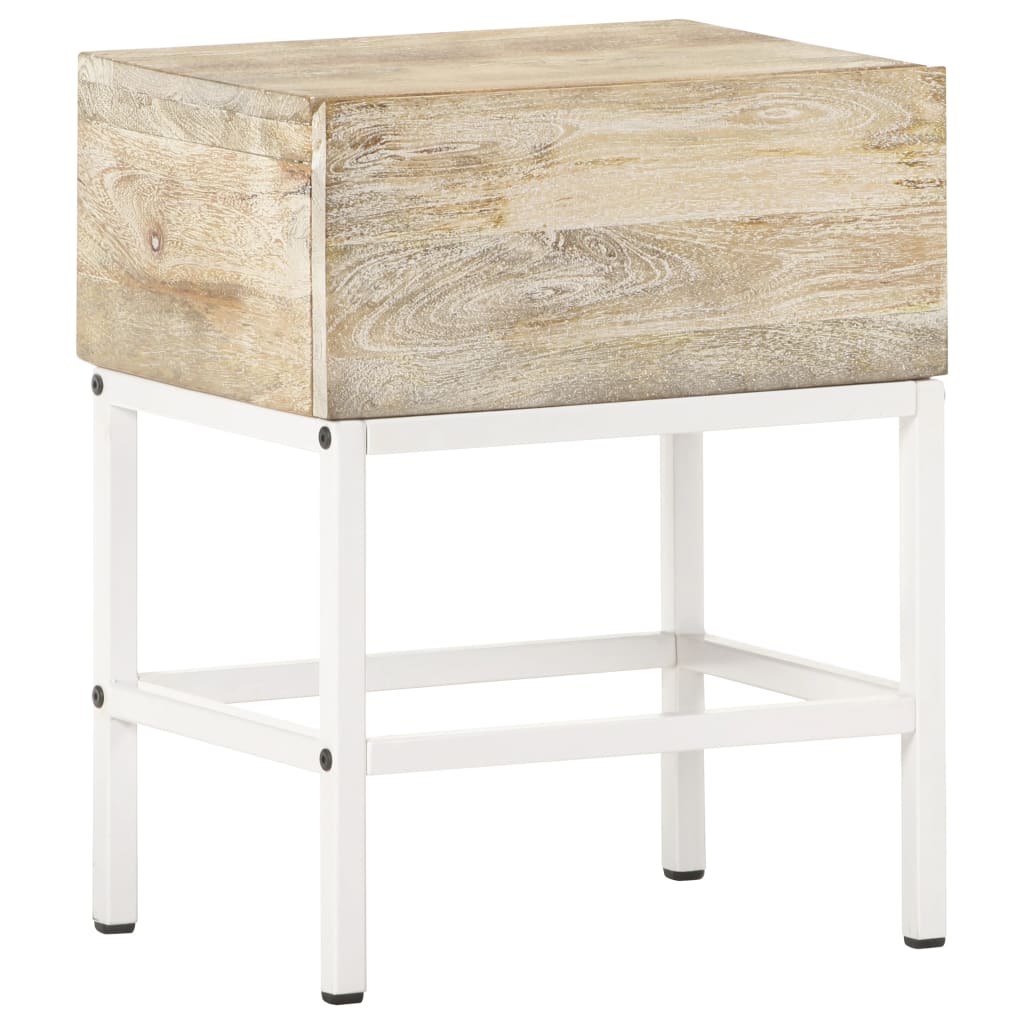 Table de chevet 40x30x50 cm Bois de manguier massif Tables de chevet vidaXL   