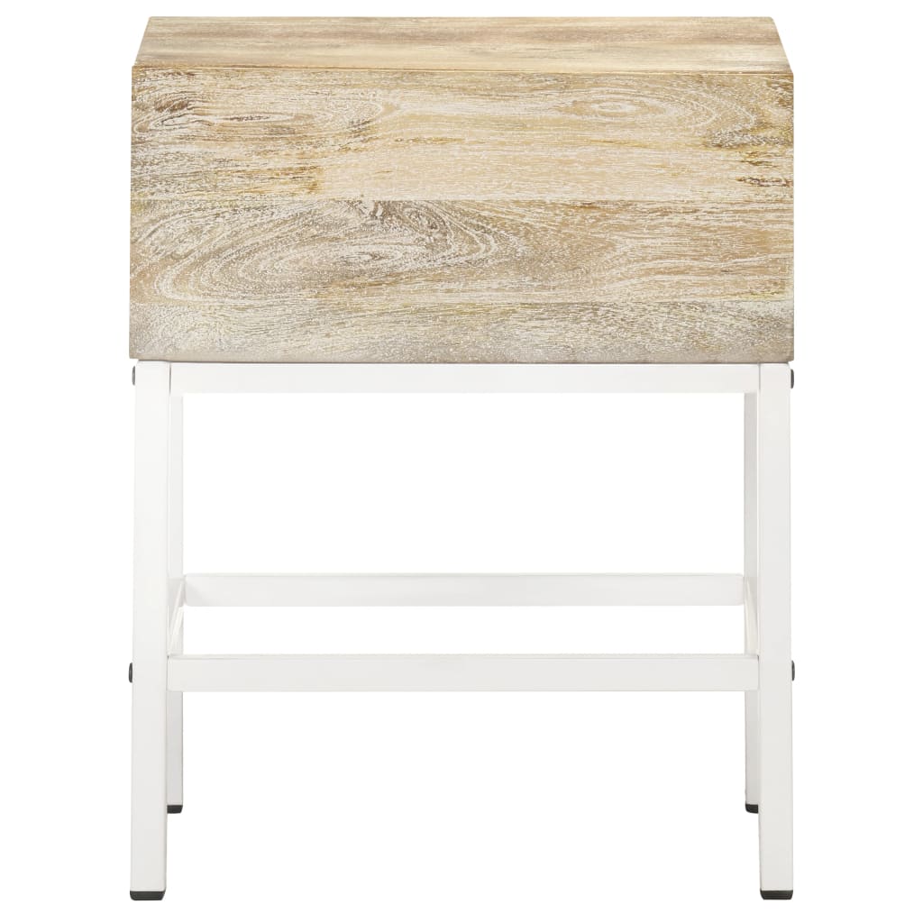 Table de chevet 40x30x50 cm Bois de manguier massif Tables de chevet vidaXL   