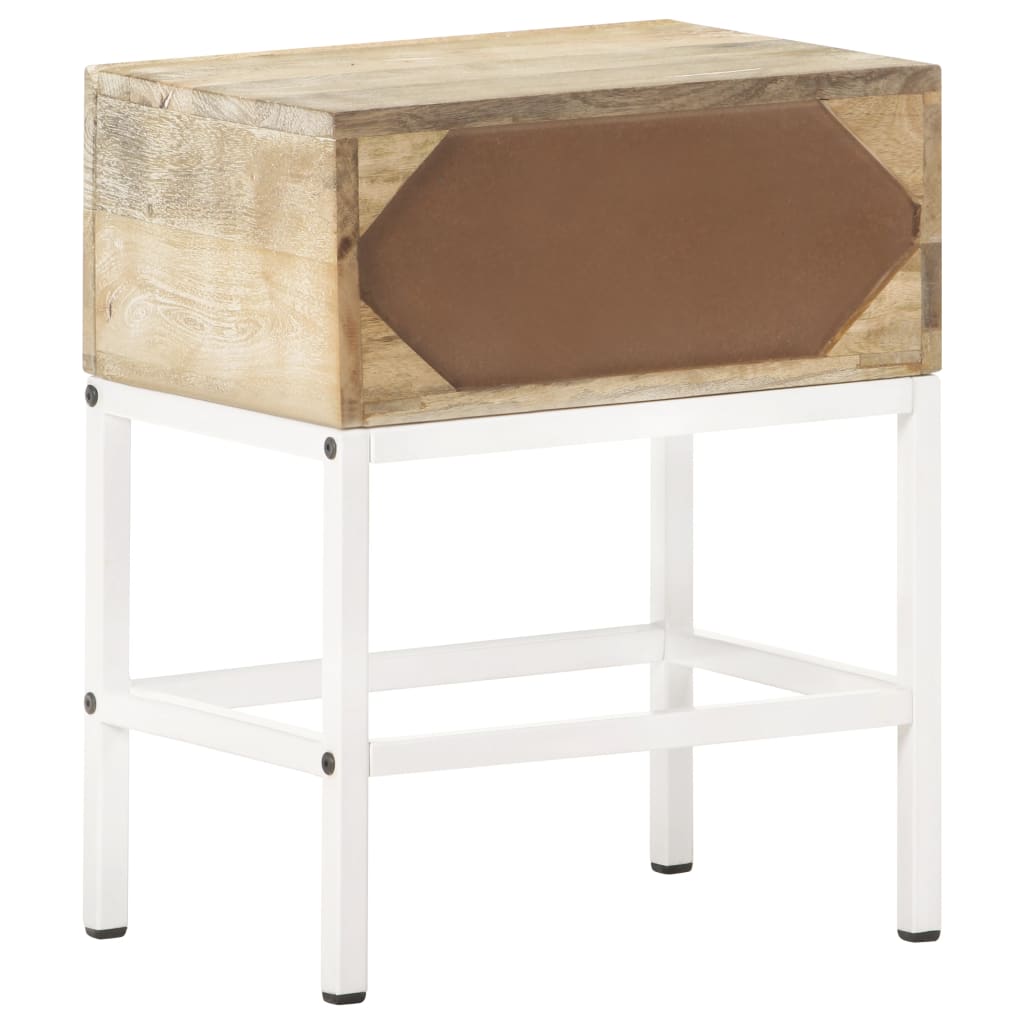 Table de chevet 40x30x50 cm Bois de manguier massif Tables de chevet vidaXL   