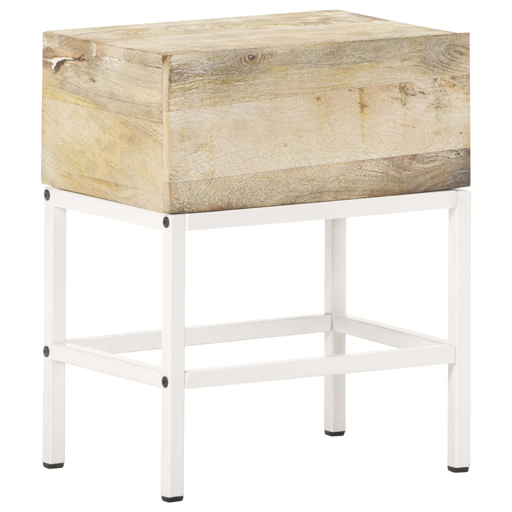 Table de chevet 40x30x50 cm Bois de manguier massif Tables de chevet vidaXL   