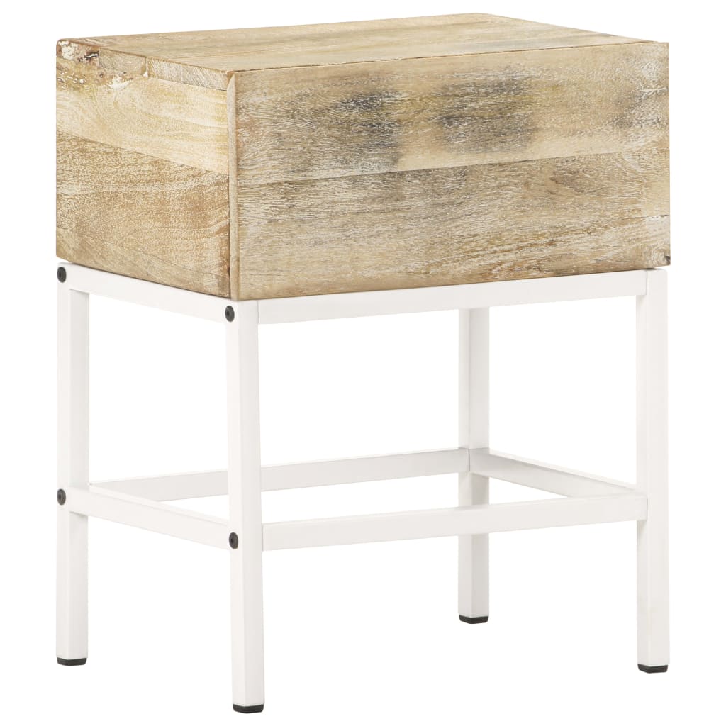 Table de chevet 40x30x50 cm Bois de manguier massif Tables de chevet vidaXL   