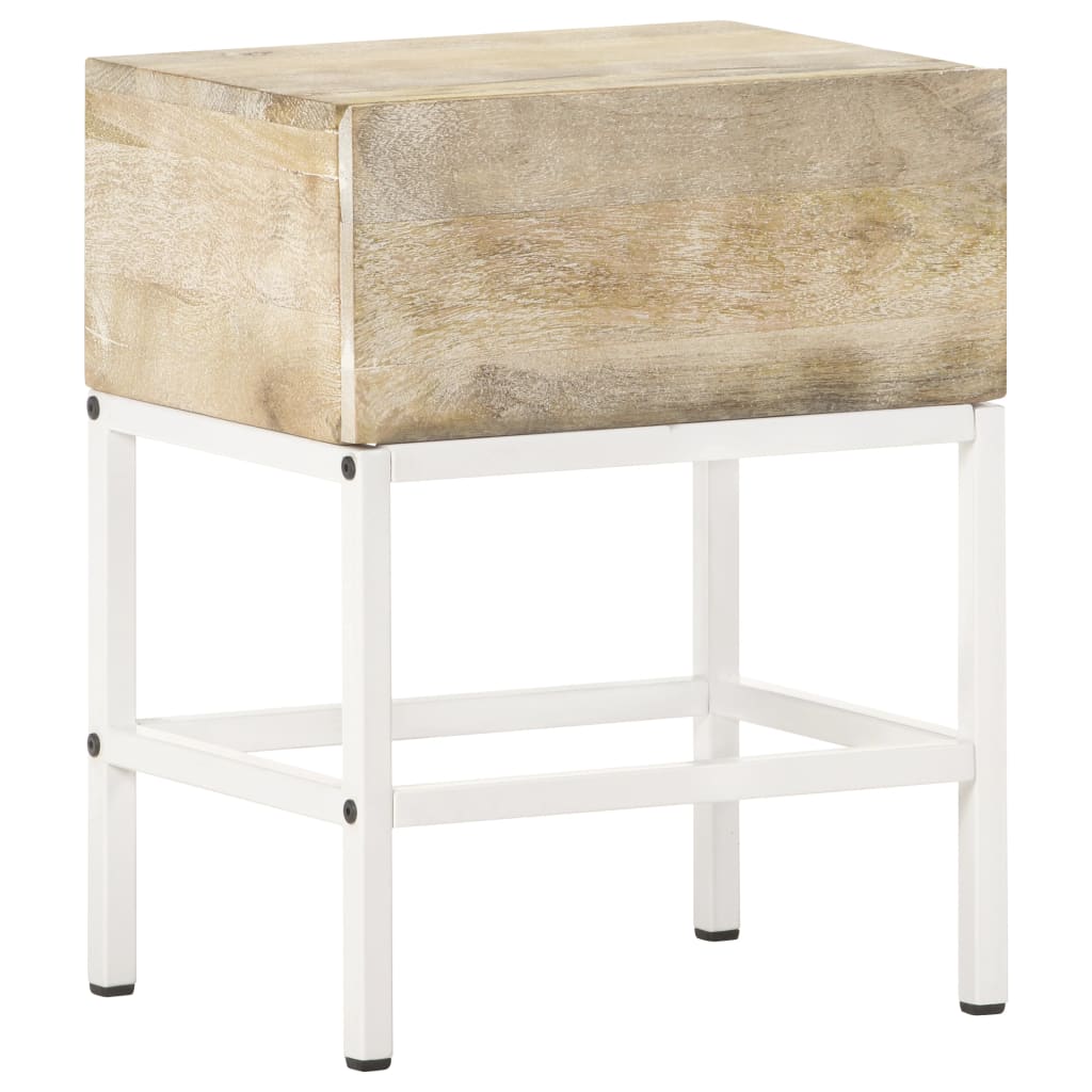 Table de chevet 40x30x50 cm Bois de manguier massif Tables de chevet vidaXL   