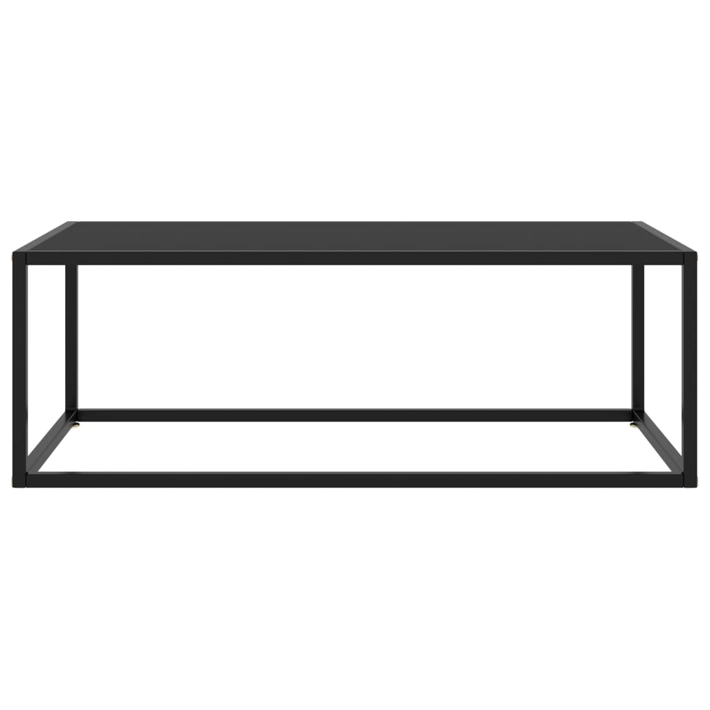 Table basse Noir avec verre noir 100x50x35 cm Tables basses vidaXL   