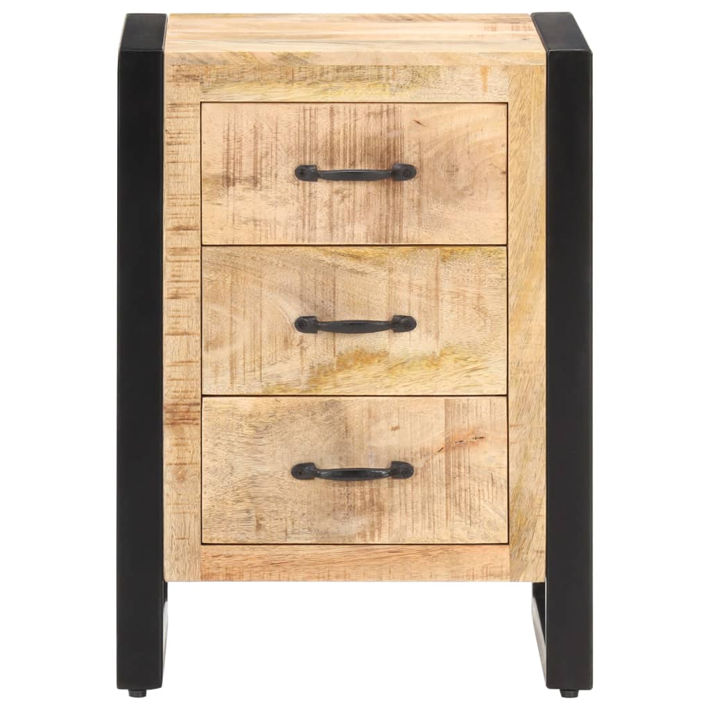 Table de chevet 40x35x55 cm Bois de manguier solide Tables de chevet vidaXL