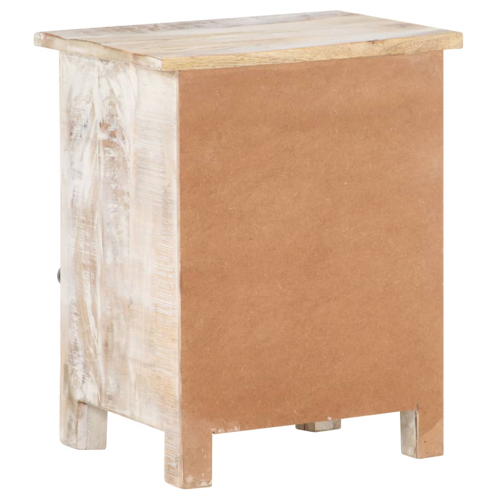 Table de chevet 40x30x50 cm Bois d'acacia brut Tables de chevet vidaXL