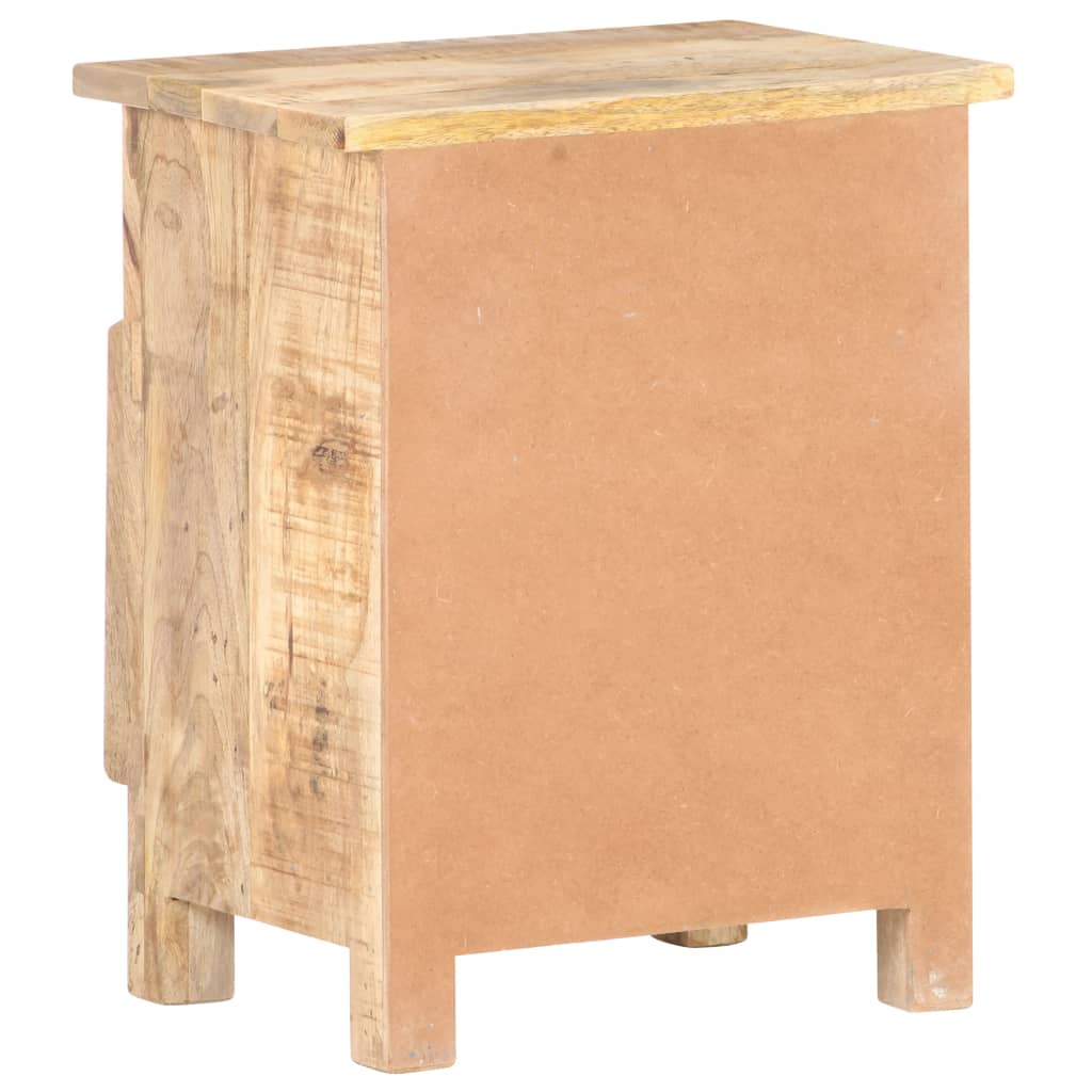 Table de chevet 40x30x50 cm Bois de manguier brut Tables de chevet vidaXL