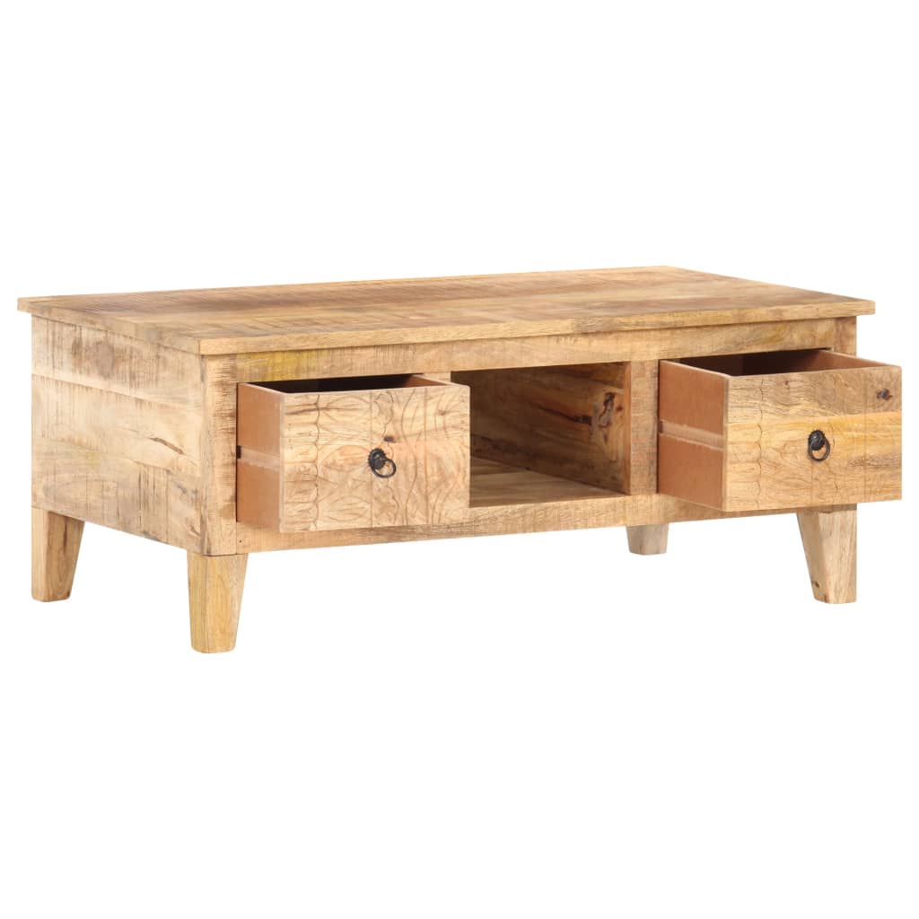 Table basse 100x55x40 cm Bois de manguier brut Tables basses vidaXL