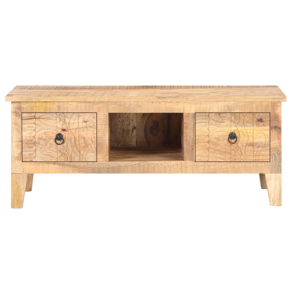 Table basse 100x55x40 cm Bois de manguier brut Tables basses vidaXL