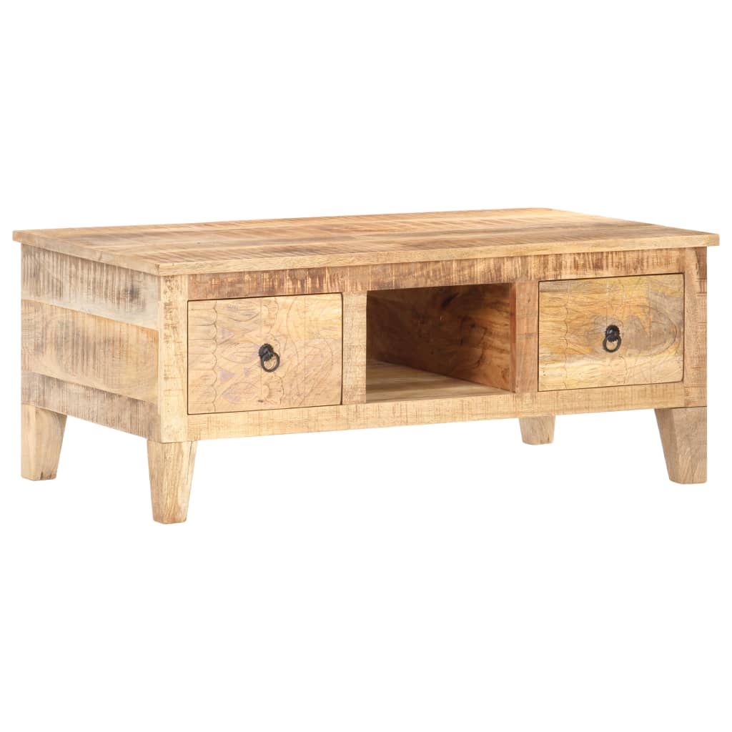 Table basse 100x55x40 cm Bois de manguier brut Tables basses vidaXL