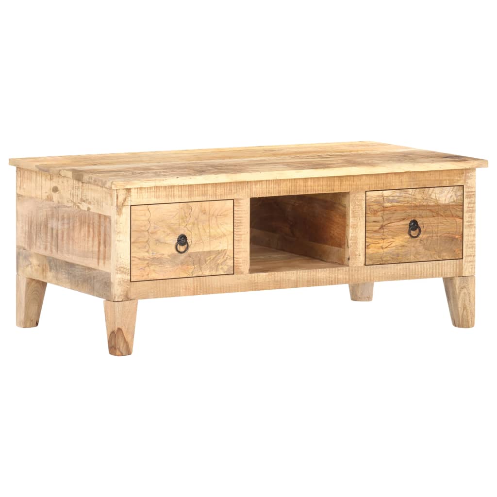 Table basse 100x55x40 cm Bois de manguier brut Tables basses vidaXL