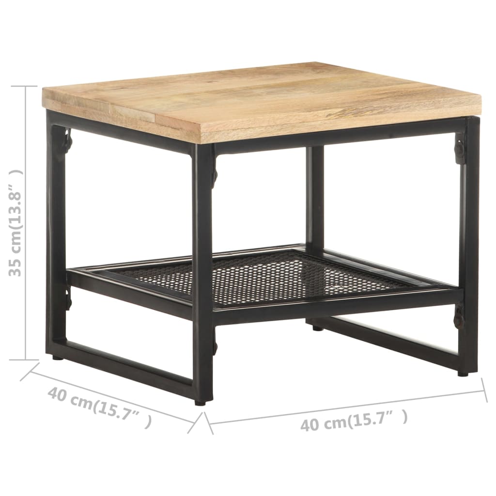 Table d'appoint 40x40x35 cm Bois de manguier massif Tables d'appoint vidaXL