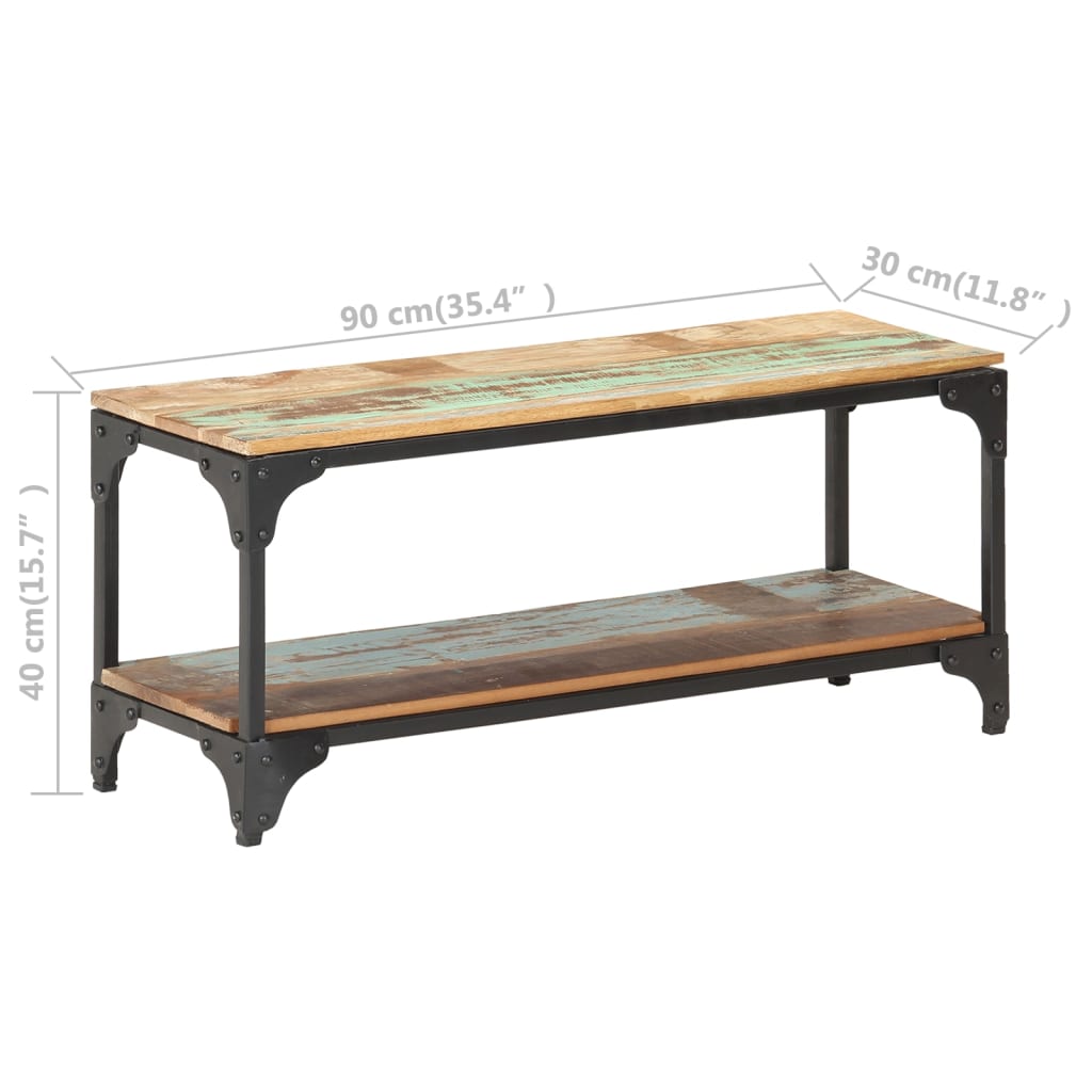 Table basse 90x30x40 cm Bois de récupération massif Tables basses vidaXL