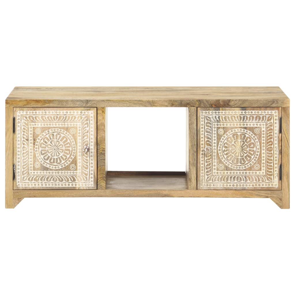 Table basse 90x50x35 cm Bois solide de manguier Tables basses vidaXL