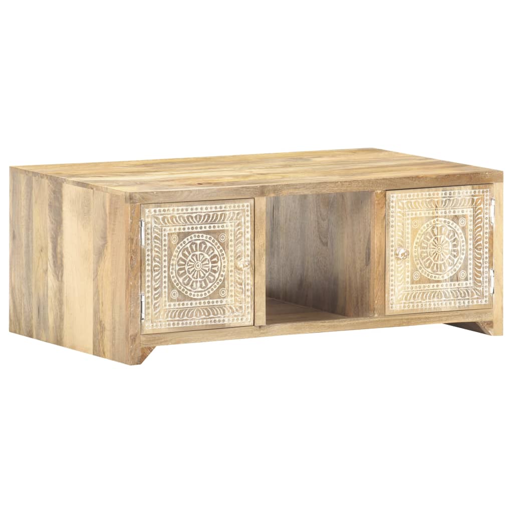 Table basse 90x50x35 cm Bois solide de manguier Tables basses vidaXL