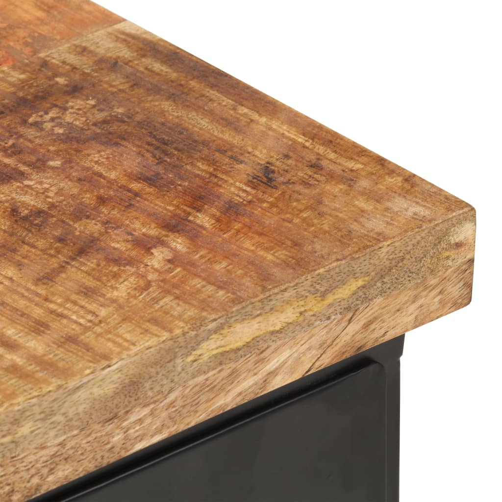 Table de chevet 40x30x52 cm Bois de manguier brut Tables de chevet vidaXL   