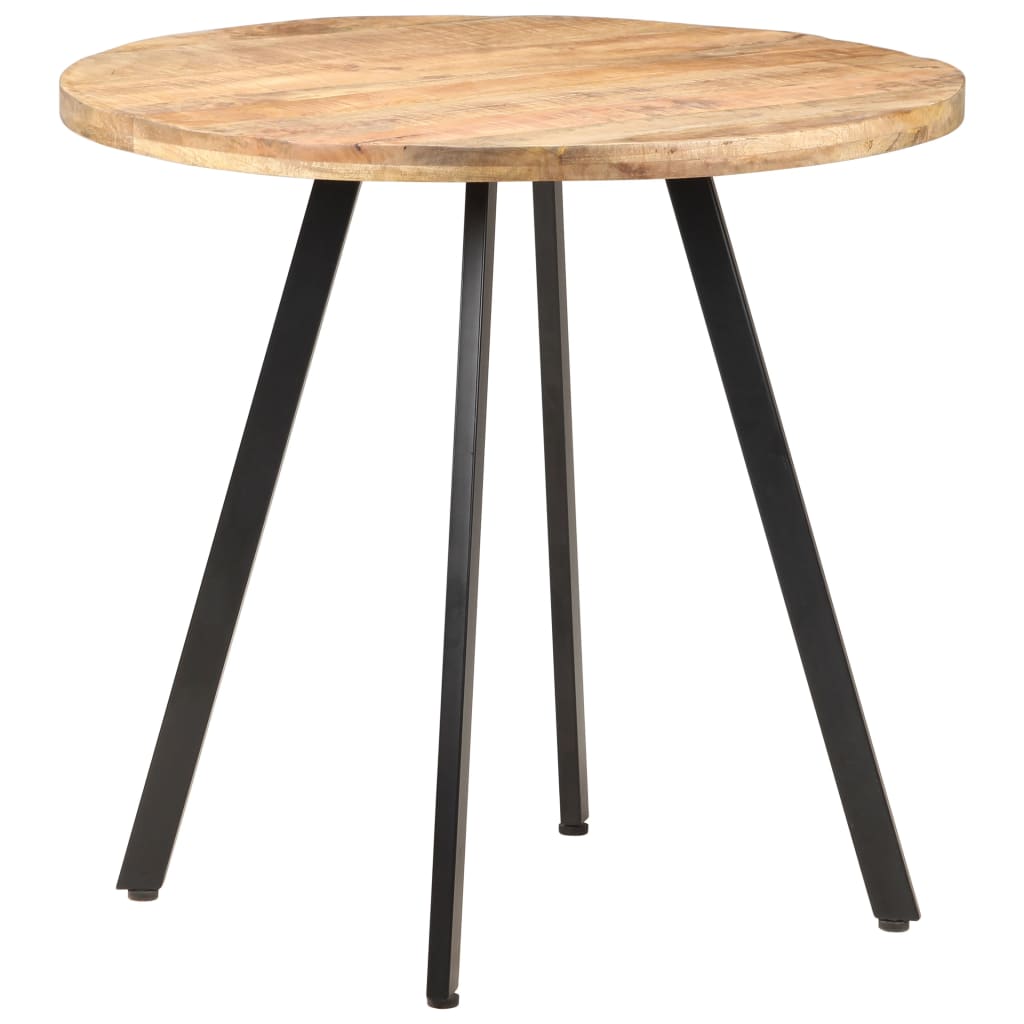 Table de salle à manger 80 cm Bois de manguier brut Tables à manger vidaXL   