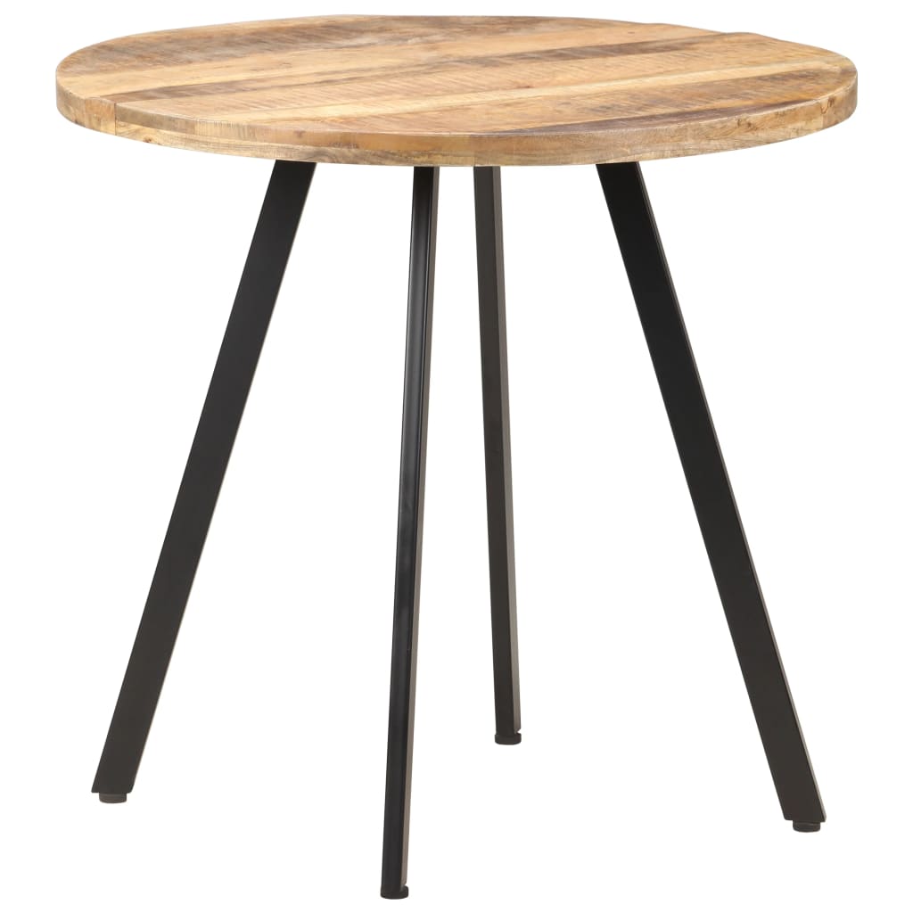 Table de salle à manger 80 cm Bois de manguier brut Tables à manger vidaXL   