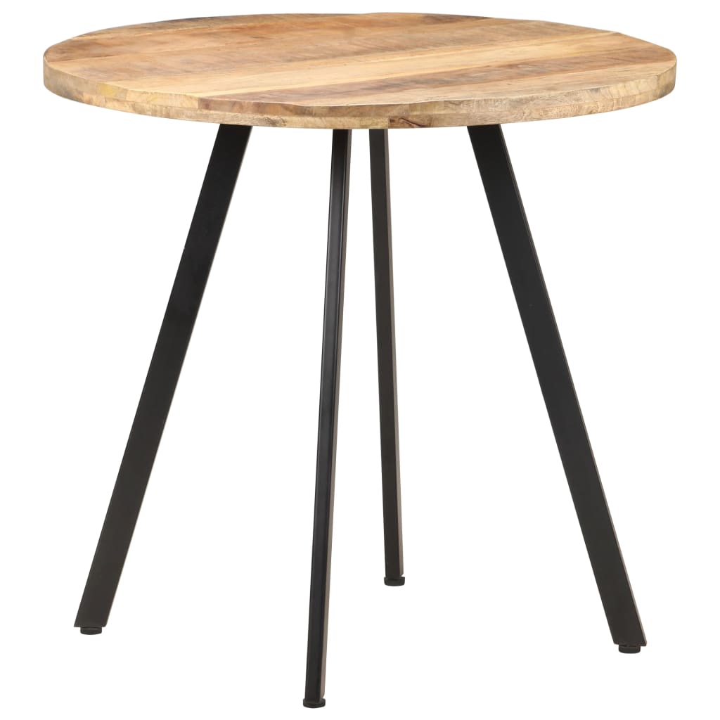 Table de salle à manger 80 cm Bois de manguier brut Tables à manger vidaXL   