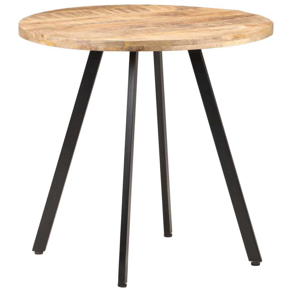 Table de salle à manger 80 cm Bois de manguier brut Tables à manger vidaXL   