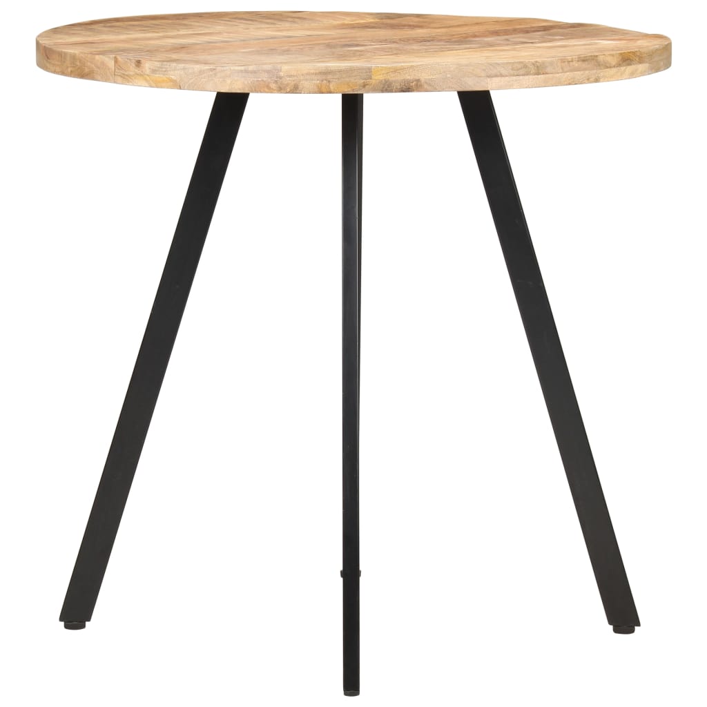 Table de salle à manger 80 cm Bois de manguier brut Tables à manger vidaXL   