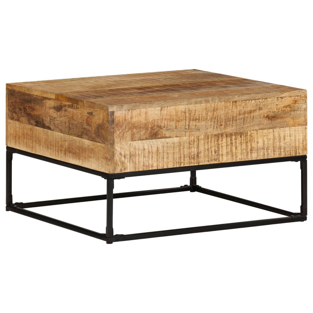 Table basse 68x68x41 cm Bois de manguier brut Tables basses vidaXL   