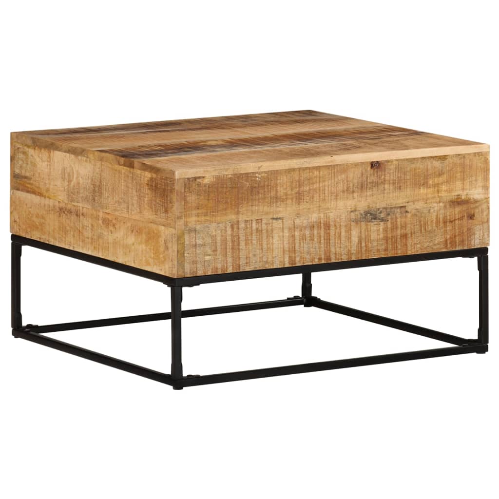 Table basse 68x68x41 cm Bois de manguier brut Tables basses vidaXL   