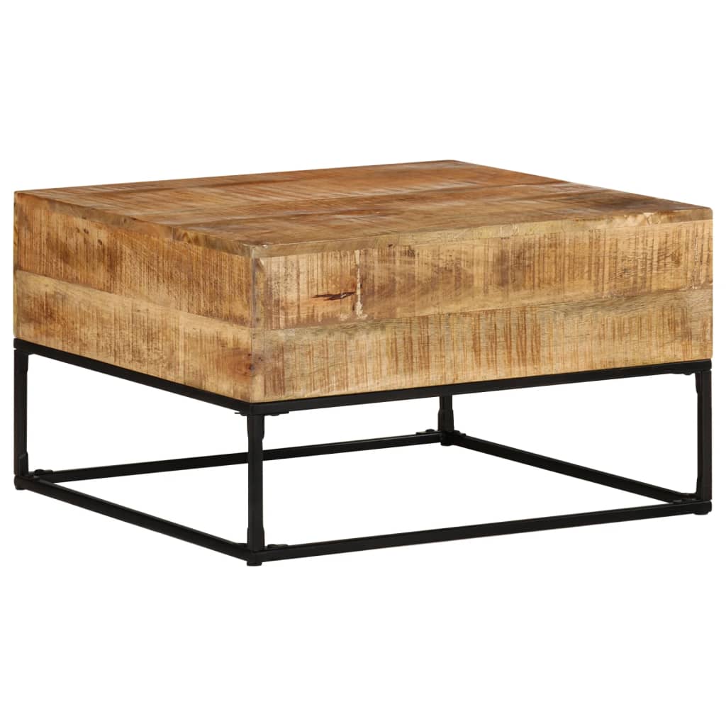 Table basse 68x68x41 cm Bois de manguier brut Tables basses vidaXL   