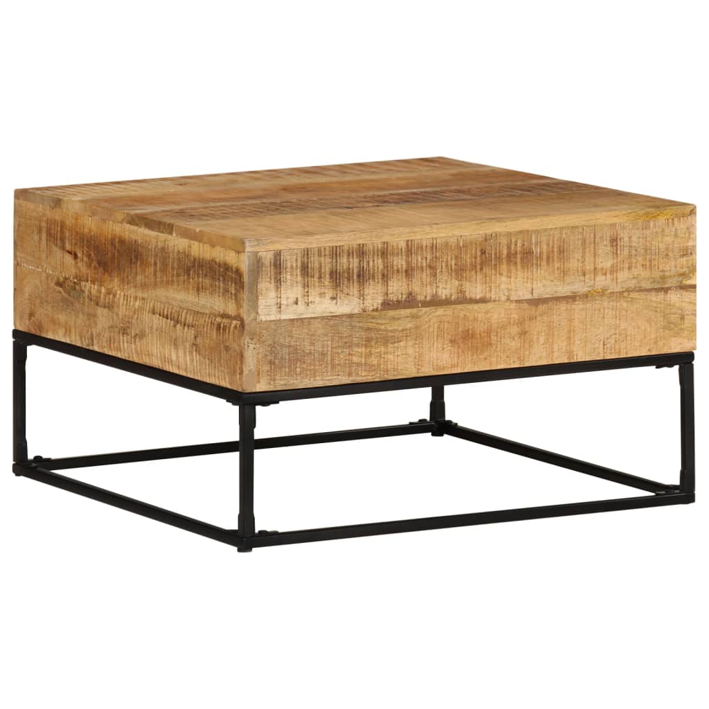 Table basse 68x68x41 cm Bois de manguier brut Tables basses vidaXL   