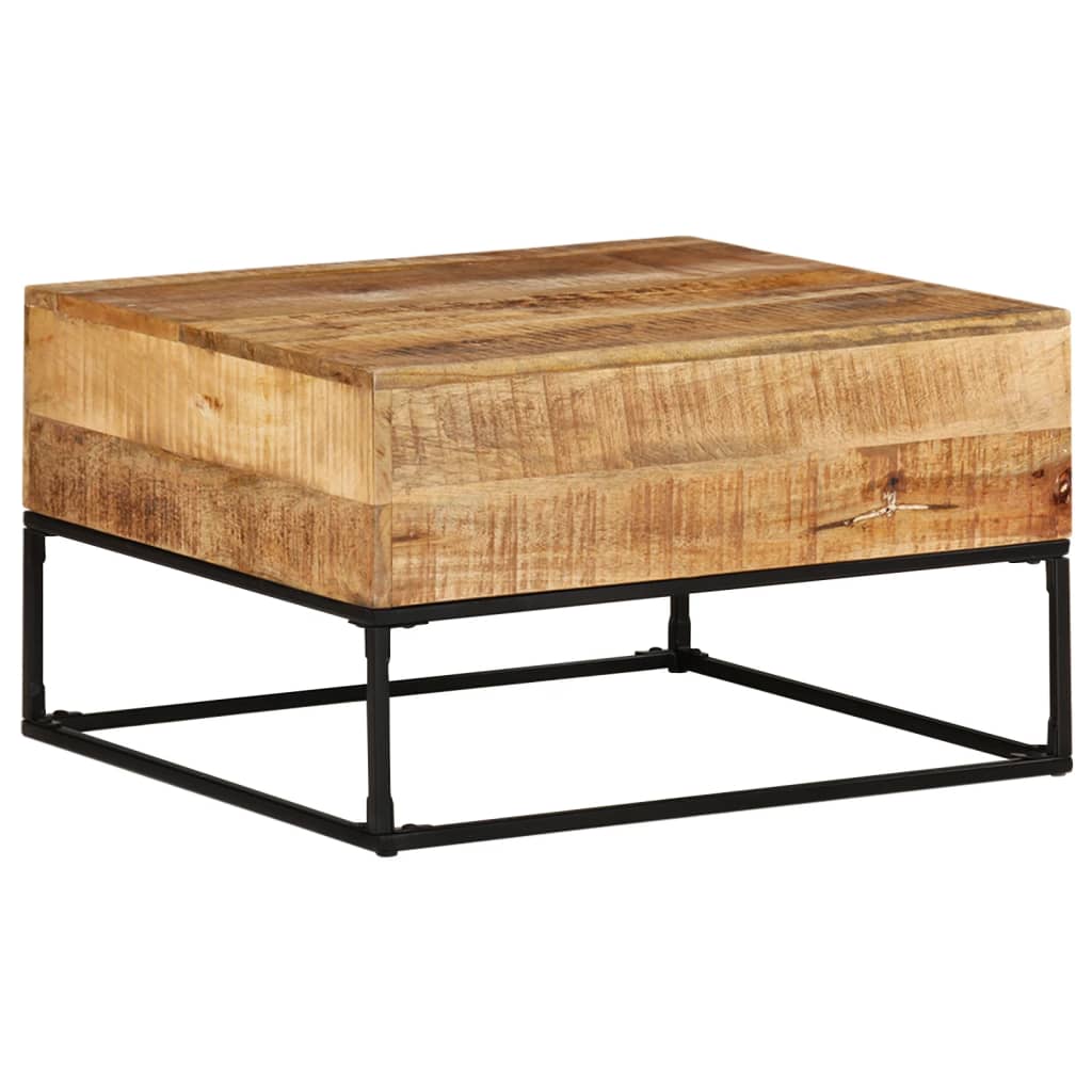 Table basse 68x68x41 cm Bois de manguier brut Tables basses vidaXL   