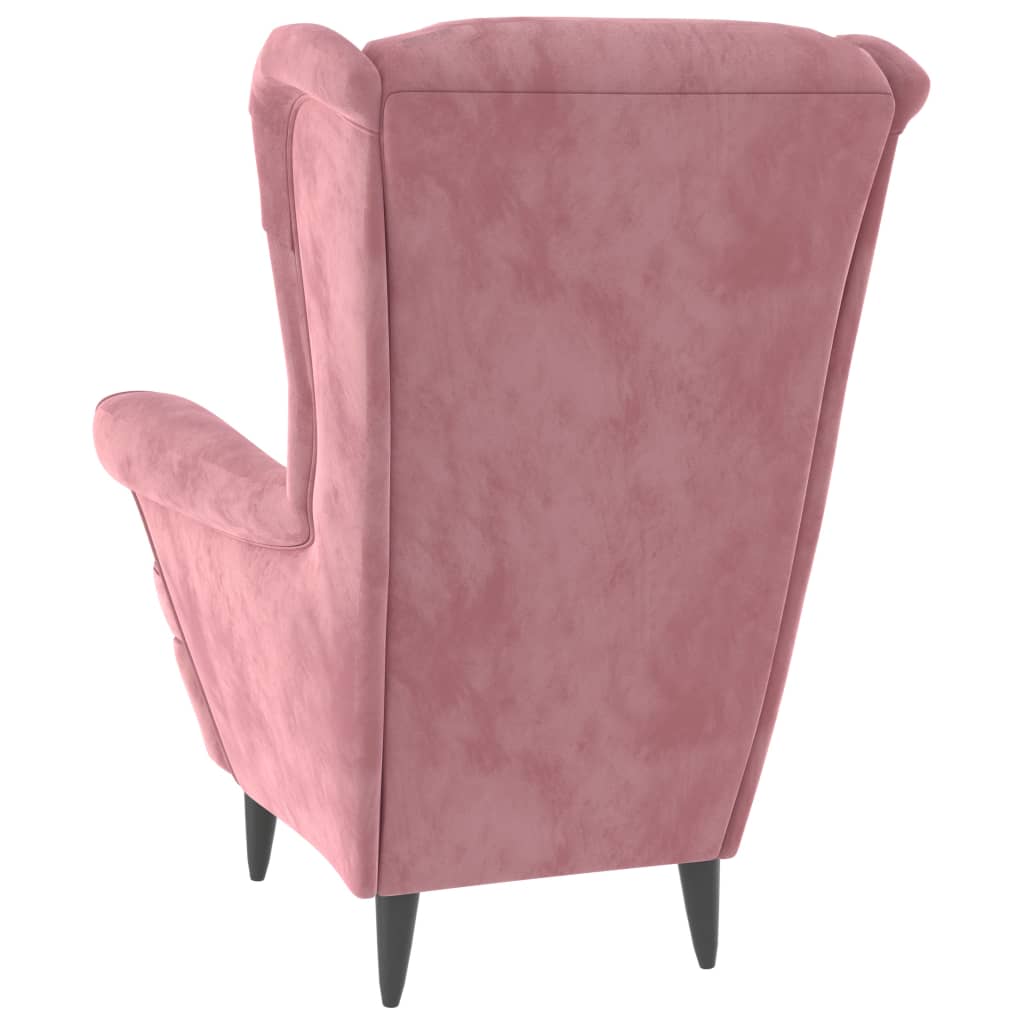 Fauteuil rose velours Fauteuils vidaXL   