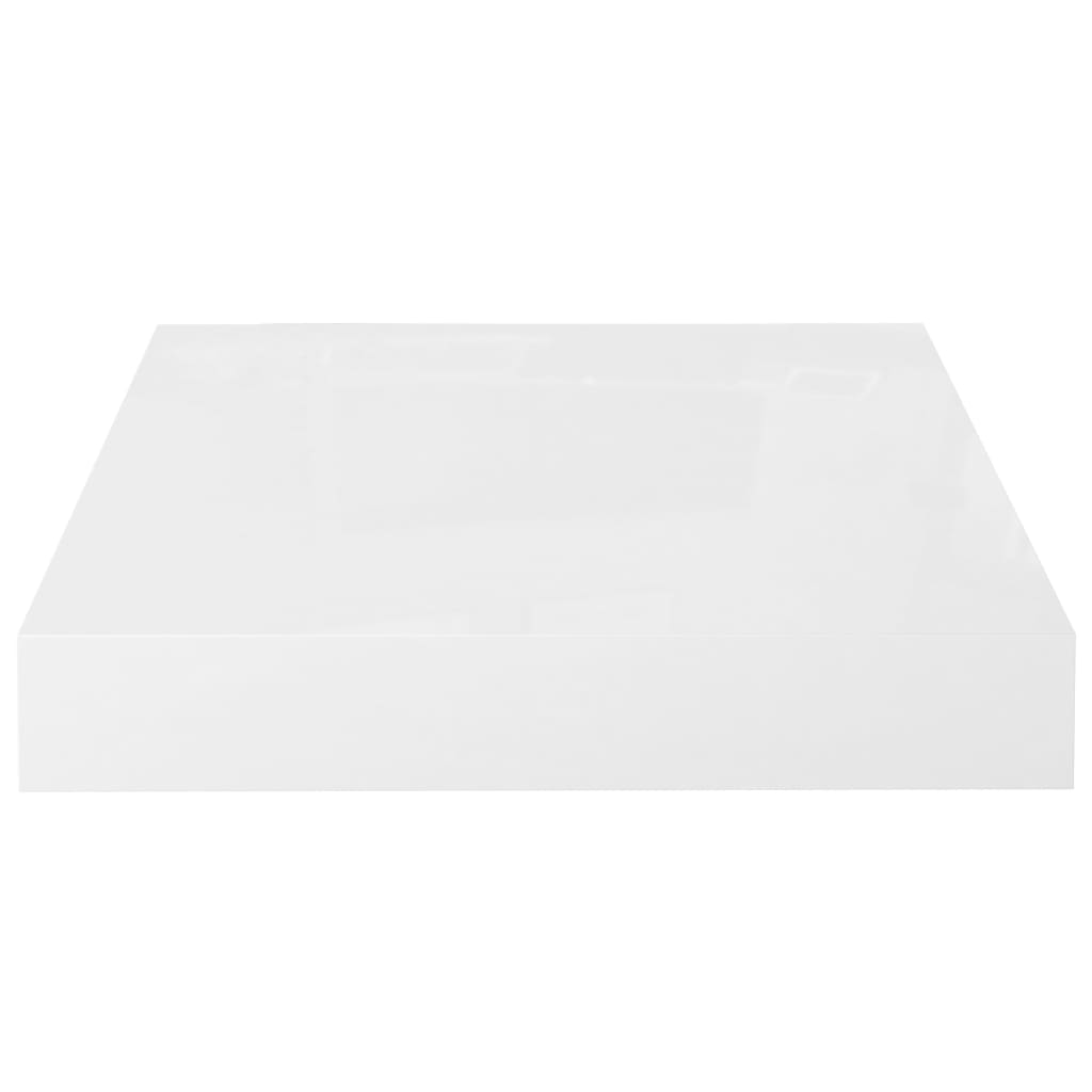 Étagère murale flottante 2 pcs Blanc brillant 23x23,5x3,8cm MDF Étagères murales & corniches vidaXL   