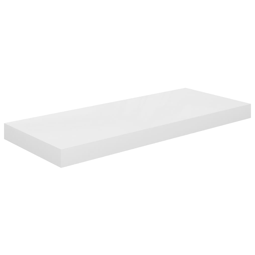 Étagère murale flottante Blanc brillant 60x23,5x3,8 cm MDF Étagères murales & corniches vidaXL   