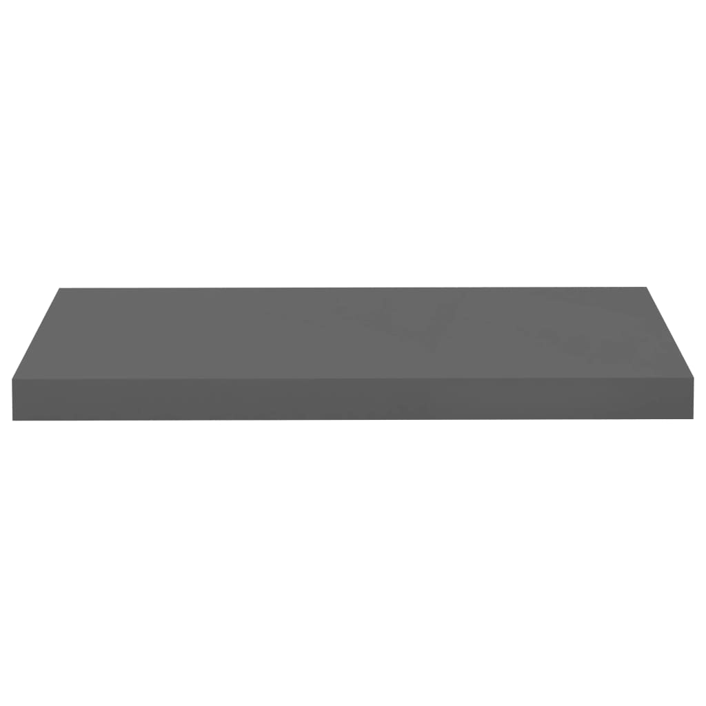 Étagère murale flottante Gris brillant 60x23,5x3,8 cm MDF Étagères murales & corniches vidaXL   