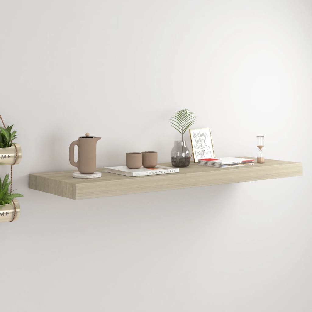 Étagère flottante murale chêne 80x23,5x3,8 cm MDF Étagères murales & corniches vidaXL   