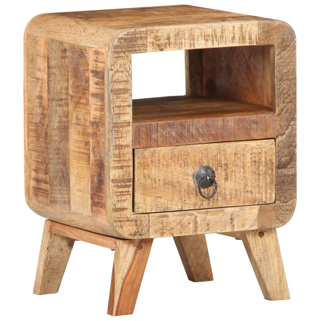 Table de chevet 30x30x41 cm Bois de manguier brut Buffets & bahuts vidaXL