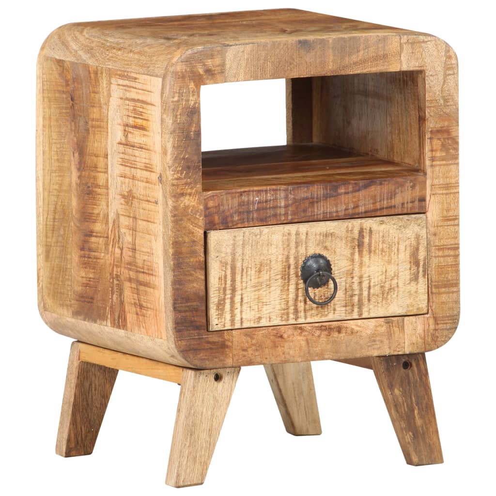 Table de chevet 30x30x41 cm Bois de manguier brut Buffets & bahuts vidaXL