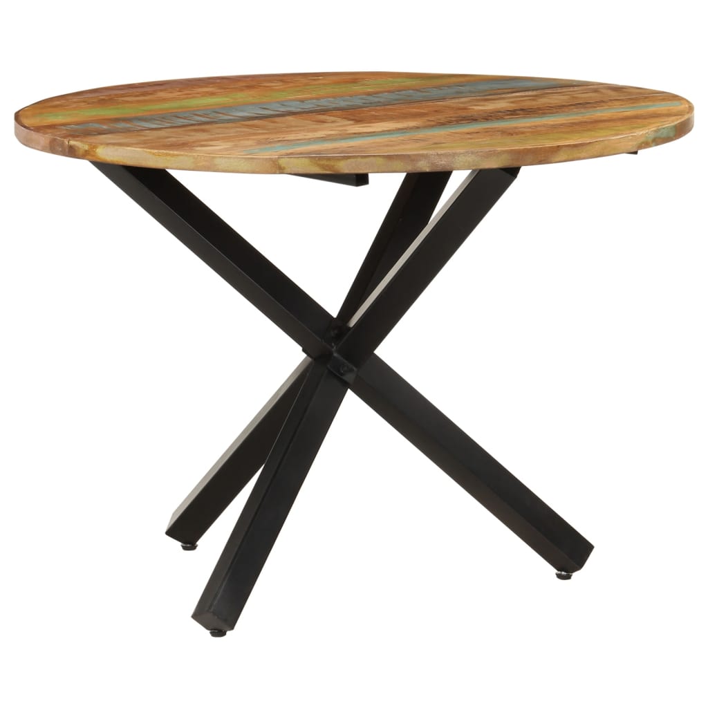 Table à dîner ronde 100x100x75 cm Bois de récupération massif Tables à manger vidaXL   