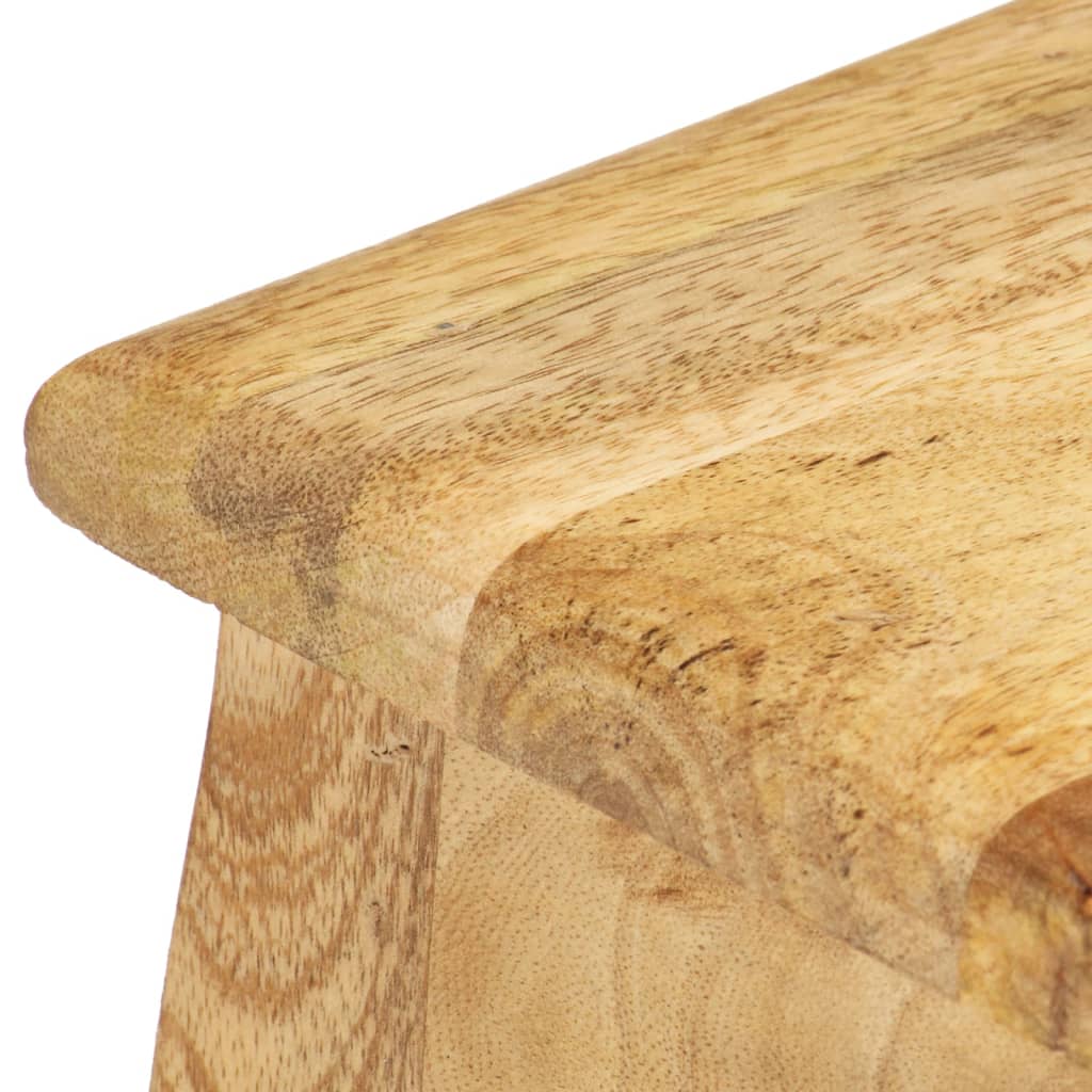 Table de chevet 28x28x46 cm Bois de manguier massif Tables de chevet vidaXL