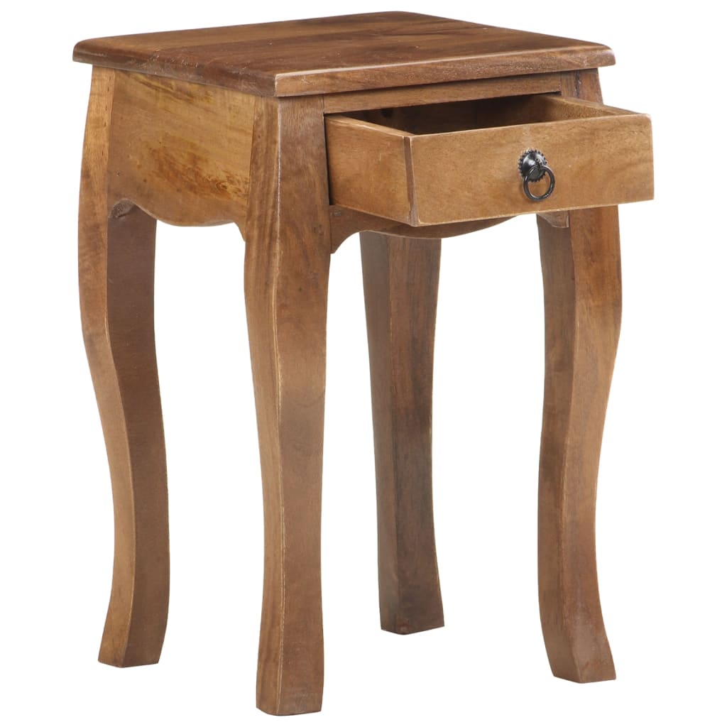 Table de chevet 28x28x46 cm Bois de manguier massif Tables de chevet vidaXL