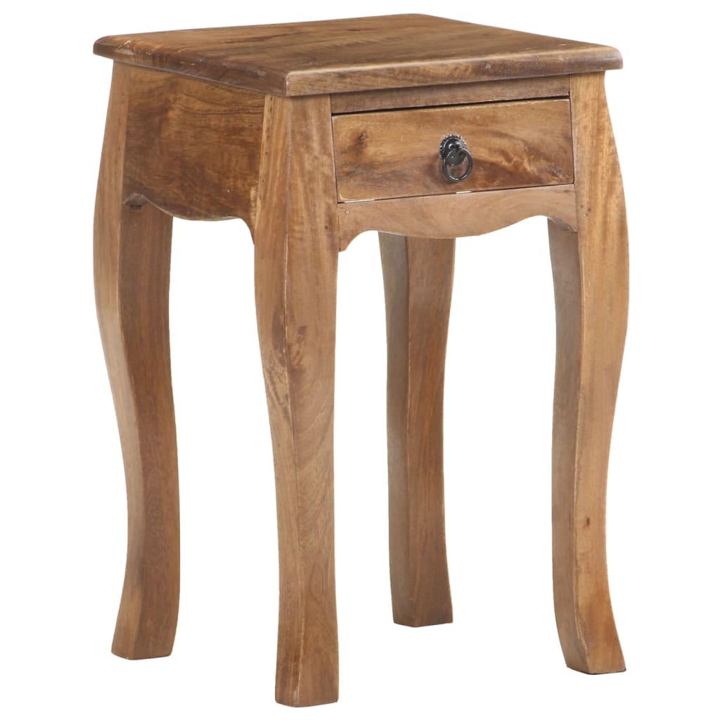 Table de chevet 28x28x46 cm Bois de manguier massif Tables de chevet vidaXL