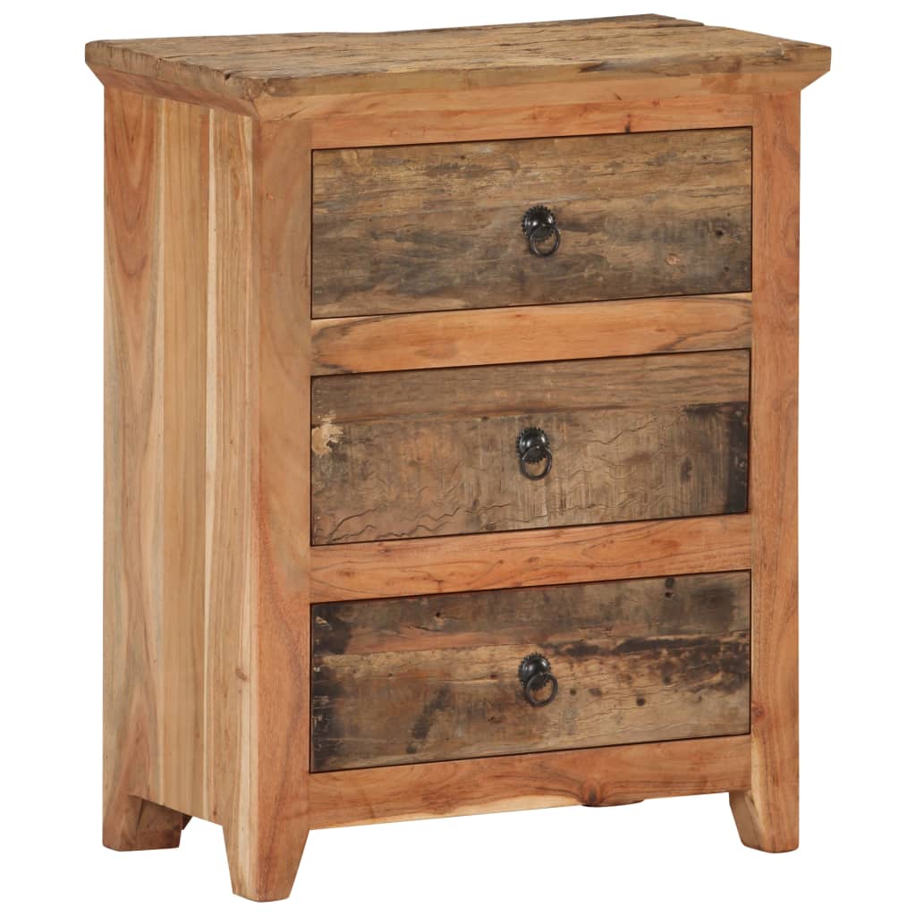 Buffet 60x33x75 cm Bois d'acacia solide et bois de récupération - Xios Store SNC