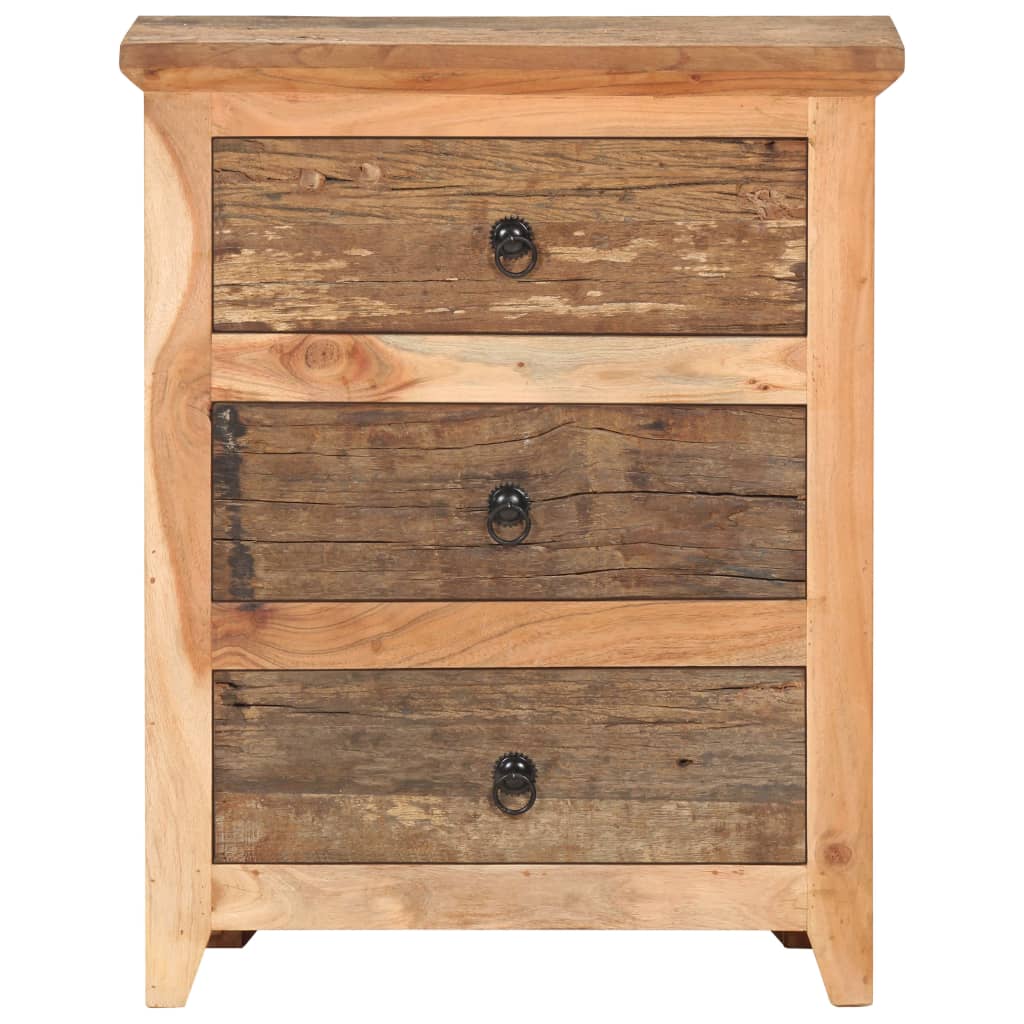 Buffet 60x33x75 cm Bois d'acacia solide et bois de récupération - Xios Store SNC