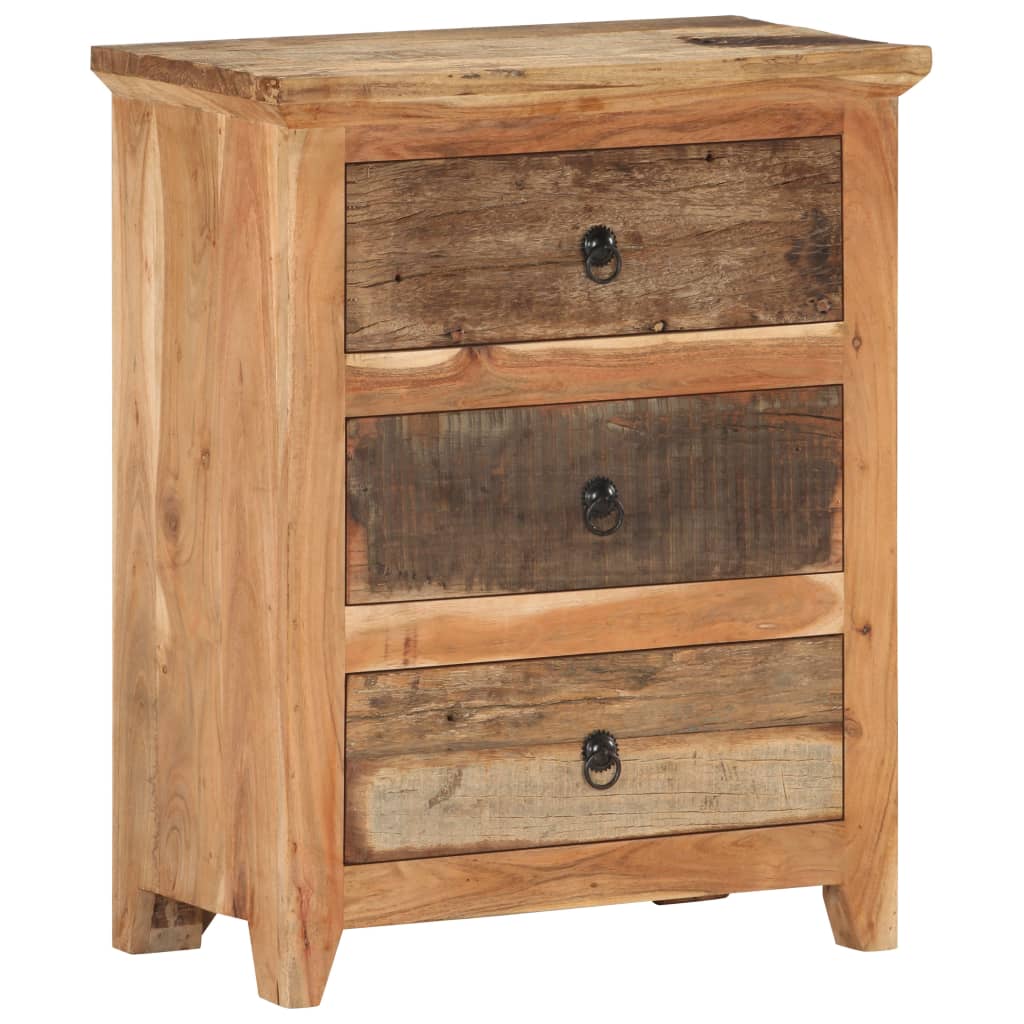 Buffet 60x33x75 cm Bois d'acacia solide et bois de récupération - Xios Store SNC